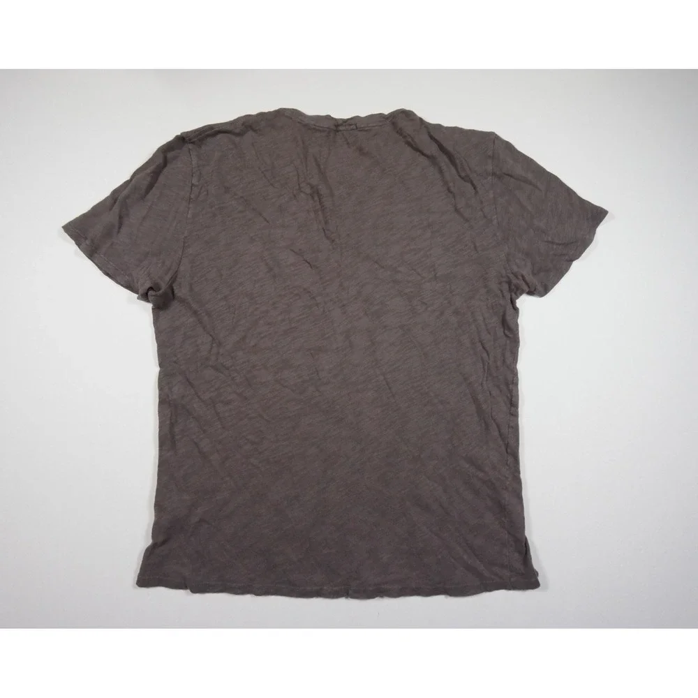 ATM Shirt Mens Medium Gray Short Sleeve Crewneck Slub Jersey Tee Adult Casual
